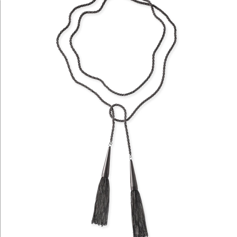 KENDRA SCOTT PHARA NECKLACE GUNMETAL